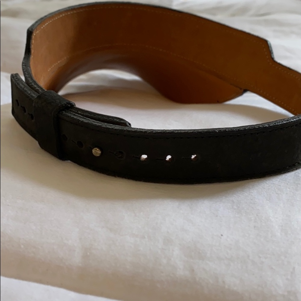 Pioroa Black Suede, Leatherish Buckle Visor - Picture 8 of 9